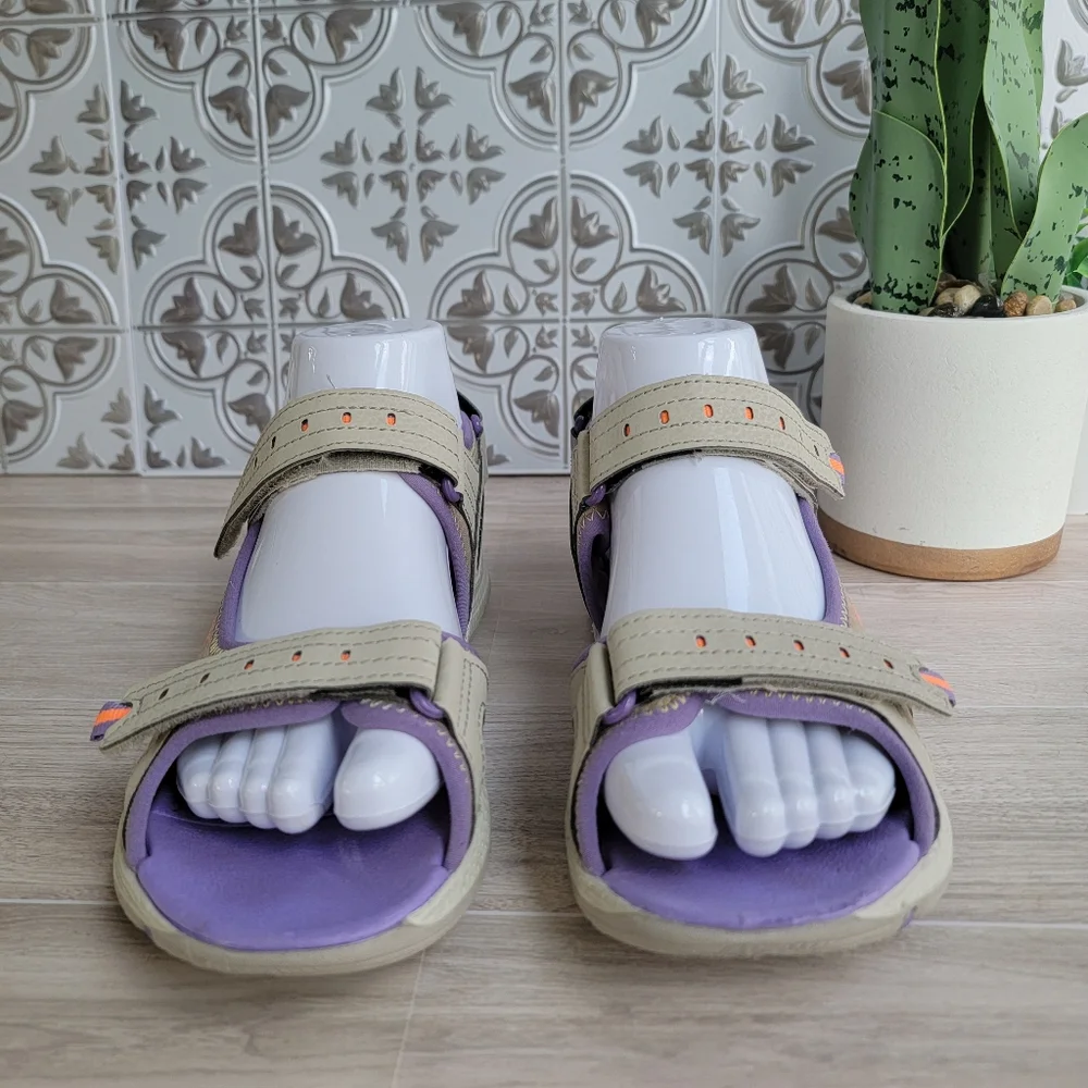 Merrell Youth Girl Panther 2.0 Adjustable Strap Comfort Sport Sandal Beige Sz 5